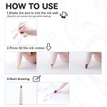 TRANSON 12pcs Outline Shimmering Markers with Metallic for Fun Art Drawing Craft DIY