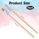 cobee 30 Pcs Paint Brushes Set, Nylon Hair Brush Set Artist Paint Brushes Round Pointed Tip Paintbrushes Face Paintbrush for Acrylic Oil Watercolor Painting Drawing Figurines