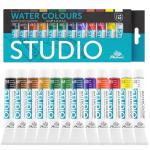 PHOENIX Watercolor Paint Tubes Set - 12x12ml / 0.4 Fl Oz Non-toxic Water Color Paint Adult Set, Watercolors Painting Supplies Art Paints for Beginners