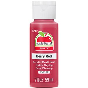 Apple Barrel Acrylic Paint in Assorted Colors 2 Ounce, 2 Fl Oz (Pack of 1), Berry Red