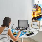 Elan Professional Oil Paint Set, 24 Vibrant Colors Mini Tubes 0.4fl oz, Non-toxic Oil Paints for Canvas Painting, Art Paints for Adults & Artists