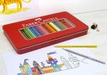 Faber-Castell Classic Colored Pencils Tin Set, 36 Vibrant Colors In Sturdy Metal Case - Premium Children's Art Products