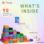 ARTPAR Air Dry Clay for Kids,90 Colors Modeling Model Magic Clay,DIY Molding Clay Starter Kit with Sculpting Tools,Soft and Non-Sticky,Art and Crafts for Boys & Girls 3-12 Years Old.