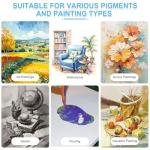 ESRICH Stretched Canvas for Painting 11x14 Inch, 2 Pack Blank Canvas -5/8 in Profile Primed White Canvases for Painting for Oil & Acrylic Paint.