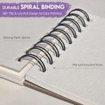 KOVIEDE 100% Cotton Watercolor Paper Pad 3 Pack (90 Sheets) Cold Press 140lb/300gsm Spiral Bound Watercolor Sketchbook, Artist Quality Art Journal Supplies (Floral-3 Pack, 5.5“x8.5)