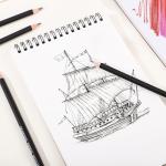 4 Pack Small Sketch Books, 5.5 x 8.5 Inch Mini Sketchbook, 68lb/100gsm Spiral Bound Small Sketch Pad, Acid Free Art Supplies Drawing Painting Sketchbook for Kids, Beginners, Artists & Easter Gift