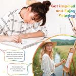 4 Pack Small Sketch Books, 5.5 x 8.5 Inch Mini Sketchbook, 68lb/100gsm Spiral Bound Small Sketch Pad, Acid Free Art Supplies Drawing Painting Sketchbook for Kids, Beginners, Artists & Easter Gift