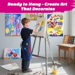 Stretched Canvas for Painting, 2Pack 24X36 Large Canvas for Painting, 12Oz Triple Primed 2/3" Profile Cotton Professional Artist Quality Blank Canvas Frame, Art Canvas for Oil,Acrylic Paint,Gouache