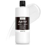 Nicpro White Large Acrylic Paint (16.9 oz, 500 ml), Rich Pigments, Non Toxic Craft Paint for Multi Surface, Canvas, Wood, Leather, Ceramic, Fabric, Stone - Art Painting Supplies for Beginners, Artists & Adults