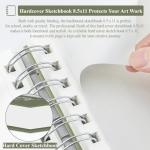 Sketch Book 8.5 x 11, Sketch Pad, Pack of 1 (68lb/100gsm), 100 Sheets Spiral Sketchbook, Acid Free Drawing Paper, Sketch Pads for Drawing for Adults, Art Paper for Drawing and Painting for Kids.