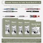 Sketch Book 8.5 x 11, Sketch Pad, Pack of 1 (68lb/100gsm), 100 Sheets Spiral Sketchbook, Acid Free Drawing Paper, Sketch Pads for Drawing for Adults, Art Paper for Drawing and Painting for Kids.