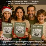 Sketch Book 8.5 x 11, Sketch Pad, Pack of 1 (68lb/100gsm), 100 Sheets Spiral Sketchbook, Acid Free Drawing Paper, Sketch Pads for Drawing for Adults, Art Paper for Drawing and Painting for Kids.