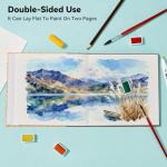 Arrtx Square Watercolor Paper Sketchbook, 7.09x7.09'', 140 LB, 300 GSM, 100% Cotton Paper, Cold Press, 24 Sheets, Hardcover Watercolor Journal for Use As Travel Notebook for Artists Adults Students