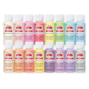 Apple Barrel, Acrylic Paint Set, 16 pc - 2 oz Bottles, Pastel Perfection, Perfect for DIY Arts and Crafts Projects