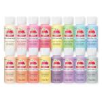 Apple Barrel, Acrylic Paint Set, 16 pc - 2 oz Bottles, Pastel Perfection, Perfect for DIY Arts and Crafts Projects