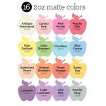 Apple Barrel, Acrylic Paint Set, 16 pc - 2 oz Bottles, Pastel Perfection, Perfect for DIY Arts and Crafts Projects