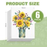 ESRICH Canvas for Painting 18x24 Inch, 6 Pack Canvas Boards for Painting Cotton Primed Acid Free Large Blank Canvases, Canvas Panels for Oil Paint, Watercolor, Acrylic Paint, Gouache and Tempera.