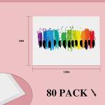 ESRICH 8x10 Canvas for Painting, 80 Pack Blank Painting Canvas, Primed Cotton Canvas Boards for Painting for Oil Paint, Watercolor, Acrylic Paint, Gouache and Tempera.