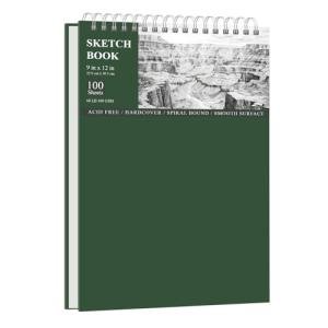 SuFly Sketch Book for Kids, 9"x12" Sketch Pad, 100 Sheets Top Spiral Sketchbook, 68lb/100gsm Acid-Free Drawing Paper Pad, Sketch Pads for Drawing for Adults, Ideal for Beginners, Artists & Teen.