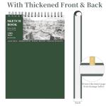 SuFly Sketch Book for Kids, 9"x12" Sketch Pad, 100 Sheets Top Spiral Sketchbook, 68lb/100gsm Acid-Free Drawing Paper Pad, Sketch Pads for Drawing for Adults, Ideal for Beginners, Artists & Teen.