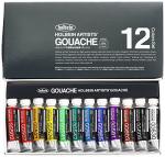 Holbein Artists Gouache Set of 12, Ｇ702 ,5ml tubes