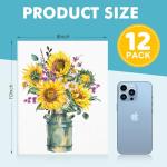 ESRICH 8x10 Canvas for Painting, 12 Pack Canvas Boards for Painting Primed Acid Free Blank Canvas Panels for Oil Paint, Watercolor, Acrylic Paint, Gouache and Tempera.