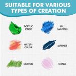 ESRICH 8x10 Canvas for Painting, 12 Pack Canvas Boards for Painting Primed Acid Free Blank Canvas Panels for Oil Paint, Watercolor, Acrylic Paint, Gouache and Tempera.