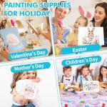 ESRICH 8x10 Canvas for Painting, 12 Pack Canvas Boards for Painting Primed Acid Free Blank Canvas Panels for Oil Paint, Watercolor, Acrylic Paint, Gouache and Tempera.