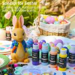 Shuttle Art 100 Colors Acrylic Paint, 2oz/60ml Bottles, Include 2 Sets of 12 Paint Brushes, 1 Art Sponge & Palette, Premium for Artists, Beginners & Kids on Canvas Rocks Wood Ceramic