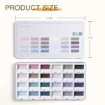 Fuumuui Watercolor Paint Set- 24-Color Opaque Semi-Moist Watercolor Paint, Gray Painting Sets Professional Art Supplies for Artists Adult Beginner Painters Amateur Hobbyists Painting