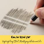 Mr. Pen- Eraser Pencil with Brush, 3 Pcs, 2 Eraser Pencils, 1 Sharpener, Artist & Drawing Set