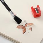 Mr. Pen- Eraser Pencil with Brush, 3 Pcs, 2 Eraser Pencils, 1 Sharpener, Artist & Drawing Set