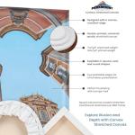 Paramount Contour Convex Profile Stretched Canvas,16x20 Oval Canvas, 5 Pack, 3/4" Deep - Double Primed for Oil, Acrylic, and Mixed Media Art - 100% Cotton Duck Medium Texture