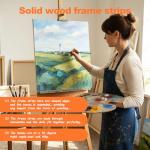 20 Pack Stretched Canvas Boards for Painting, for Adults & Kids (10 of 8"x10" and 10 of 11"x14"), 4-Layer 8oz Primed 100% Cotton Canvas, Acid-Free, Warp-Free, for Acrylic and Oil Painting.