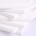 Canvases for Painting, 40x30, 30x20, 20x15, 8 Set Stretched White Canvas with Petal Paint Tray Palettes & Tape, Artist Canvases Frame Board Panels, Cotton Canvas for Oil, Acrylic, Watercolor