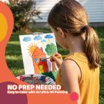 Zhithink Canvas Boards for Painting 120 Pack 8x10 Cotton Canvas Panels Primed Acid Free for Oil, Acrylic Paint, Gouache and Tempera