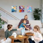 Halobios Stretched Canvases for Painting, 8 Packs 9X12 Inch Canvases for Acrylics,Oils & Other Painting Media, 5/8 Inch Profile 100% Cotton Primed Artist Framed Canvas