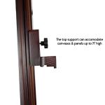 SoHo Urban Artist Wooden Easel - H-Frame Studio Easel for Tabletop Easels for Painting & Drawing Desk, Supports Canvases Up to 71", Mahogany Finish, Adjustable with Locking Casters