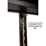 SoHo Urban Artist Wooden Easel - H-Frame Studio Easel for Tabletop Easels for Painting & Drawing Desk, Supports Canvases Up to 71", Mahogany Finish, Adjustable with Locking Casters