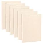 Frcctre 6 Pack 9 x 12 Inch Wood Canvas Panels, Unfinished Wooden Canvas Boards Wood Cradled Painting Panel Boards for Pouring, Art, DIY Crafts, Burning