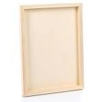 Frcctre 6 Pack 9 x 12 Inch Wood Canvas Panels, Unfinished Wooden Canvas Boards Wood Cradled Painting Panel Boards for Pouring, Art, DIY Crafts, Burning