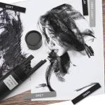 Dlicoda 24 Pcs Compressed Charcoal Sticks with Soft, Medium, Hard and White Charcoal, Square Charcoal Stick Kit for Drawing, Sketching and Shading (12 Black + 4 Gray + 8 White)