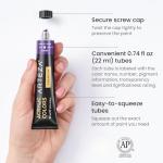 ARTEZA Acrylic Paint Set, 60 Colors (0.74 oz Tubes) – High-Viscosity, Richly Pigmented Acrylic Paints with 5 Metallic Colors for Canvas, Wood & Mixed Media