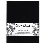 Sketchbook - Hardcover Sketch Pad, 8.5" x 11", Durable Sketch Book for Professional Adults, Artists and Amateurs, 68 lb/110 GSM, 58 Sheets, Use with Pens, Pencils, Sketching Stick