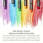 KINGART 60-Piece Oil Pastels Set, Soft Oil Pastels for Art Painting, Drawing, Blending, Art Supplies for Artists, Beginners, Students, Teachers