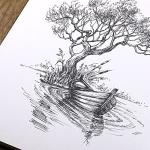 Sketchbook - Hardcover Sketch Pad, 8.5" x 11", Durable Sketch Book for Professional Adults, Artists and Amateurs, 68 lb/110 GSM, 58 Sheets, Use with Pens, Pencils, Sketching Stick