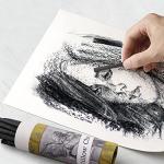 LOONENG Willow Charcoal Sticks, Natural Willow Charcoal for Artists, Beginners or Kids of All Skill Levels, Great for Sketching, Drawing and Shading, Approx 5-7mm in Diameter, Pack of 25