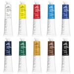 PHOENIX Studio Oil Paint Set - 10 Colors x 50ml / 1.69 Fl oz. - Professional Oil Based Art Paints for Painting