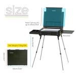 MEEDEN PRO French Easel Box: 21lb/9.5kg Heavy Duty Plein Air Sketchbox Easel for Oil Painting - Boxwood Folding Artist Easel with 4 Aluminum Legs & Storage Drawer for Adult Studio Painting