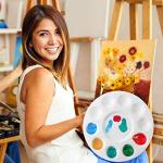 Zalduig Paint Tray Palettes, 6 Pack, Painting Supplies, Painting Palette for Kids, Plastic Palette